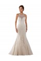 High Neck Mermaid Lace Wedding Dress with Illusion Back