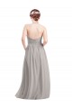 Halter High Neck Long Chiffon Bridesmaid Dress with Open Back