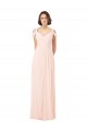 Chiffon Sweetheart Bridesmaid Dress with An Illusion Overlay