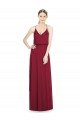 Full Length V-Neck A-Line Chiffon Boho Bridesmaid Dress