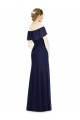 Off the Shoulder Full-Length Trumpet Chiffon Bridesmaid Dress