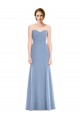 Draped Strapless Sweetheart Trumpet Chiffon Bridesmaid Dress