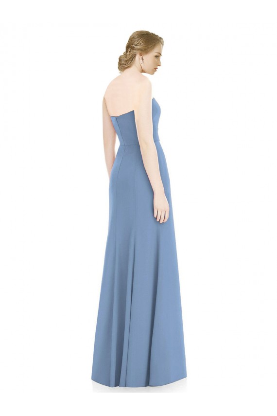 Draped Strapless Sweetheart Trumpet Chiffon Bridesmaid Dress