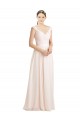 Sweetheart A-Line Chiffon Bridesmaid Dress with Ruched Lace Bodice