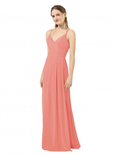 Flirty Chiffon Bridesmaid Dress with Modern Back Detail