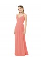 Flirty Chiffon Bridesmaid Dress with Modern Back Detail