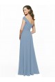 Chiffon Bridesmaid Dress with Classic Off the Shoulder Neckline