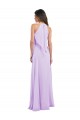 Halter Chiffon A-Line Bridesmaid Dress with Flounce Back