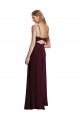 Long Chiffon Bridesmaid Dress with Sweetheart Neckline