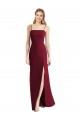 Tie-Back Cutout Trumpet Chiffon Bridesmaid Dress with Front Slit