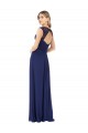 Embroidered Keyhole Back Chiffon Bridesmaid Dress