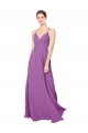 Braided Straps Cross Back Sweetheart Chiffon Bridesmaid Dress