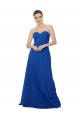 Strapless Sweetheart Draped Chiffon Bridesmaid Dress