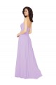 Draped Sweetheart Long Chiffon Bridesmaid Dress with Front Slit