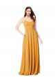 Chiffon A-Line Bridesmaid Dress with Halter Back