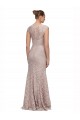 Sweetheart Neckline Cap Sleeves Lace Bridesmaid Dress / Prom Dress with Twist