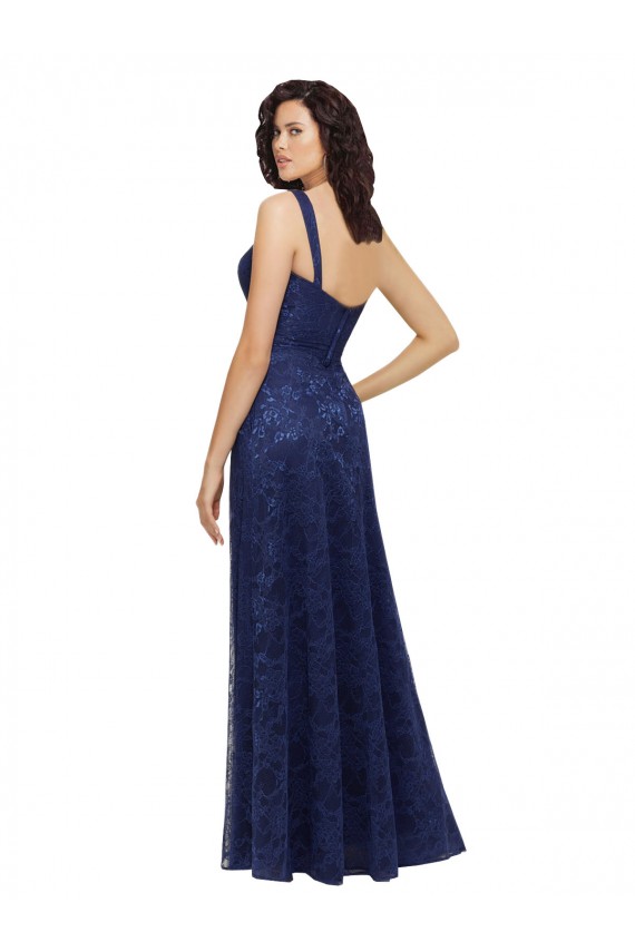 Chantilly Lace V-Neck Bridesmaid Dress