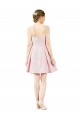 Short Knee Length Sweetheart Satin Cocktail Bridesmaid Dress