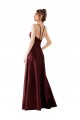 Sleek Satin Bridesmaids Dress with Pockets