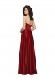 Strapless Satin Bridesmaids Dress with Beaded Pocket and Soft Pleating