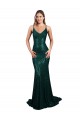 Fishtail Shaped V-Neck Open Back Long Formal Sequin Bridesmaid Dress / Prom Dress