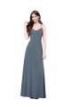 Classic Spandex Bridesmaid Dress / Prom Dress with Scoop Neckline