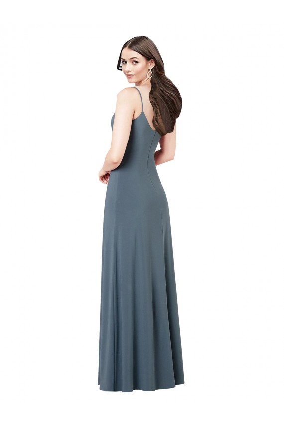 Classic Spandex Bridesmaid Dress / Prom Dress with Scoop Neckline