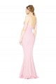 Full Length Off the Shoulder Bridesmaid Dress / Prom Dress with Twist Front