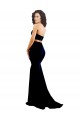 Two Piece High Neck Formal Crepe Bridesmaid Dress / Prom Dress