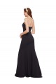 Strapless Bodycon Long Formal Crepe Bridesmaid Dress / Prom Dress with High Slit