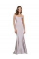 Crepe Mermaid Bridesmaid Dress / Prom Dress with Low Back