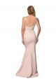 Full Length Sweetheart Formal Crepe Bridesmaid Dress / Prom Dress with Tulle Overlay