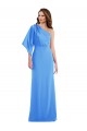 One Shoulder Bell Sleeves Trumpet Bridesmaid Dress / Prom Dress