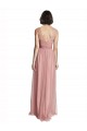 V-Neck Illusion Tulle Bridesmaids Dress