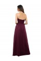 Strapless Tulle A-line bridesmaid dress with pleated top