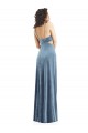 Spaghetti Strap Long Full Length Formal Velvet Maxi Bridesmaid Dress / Prom Dress