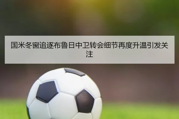国米冬窗追逐布鲁日中卫转会细节再度升温引发关注